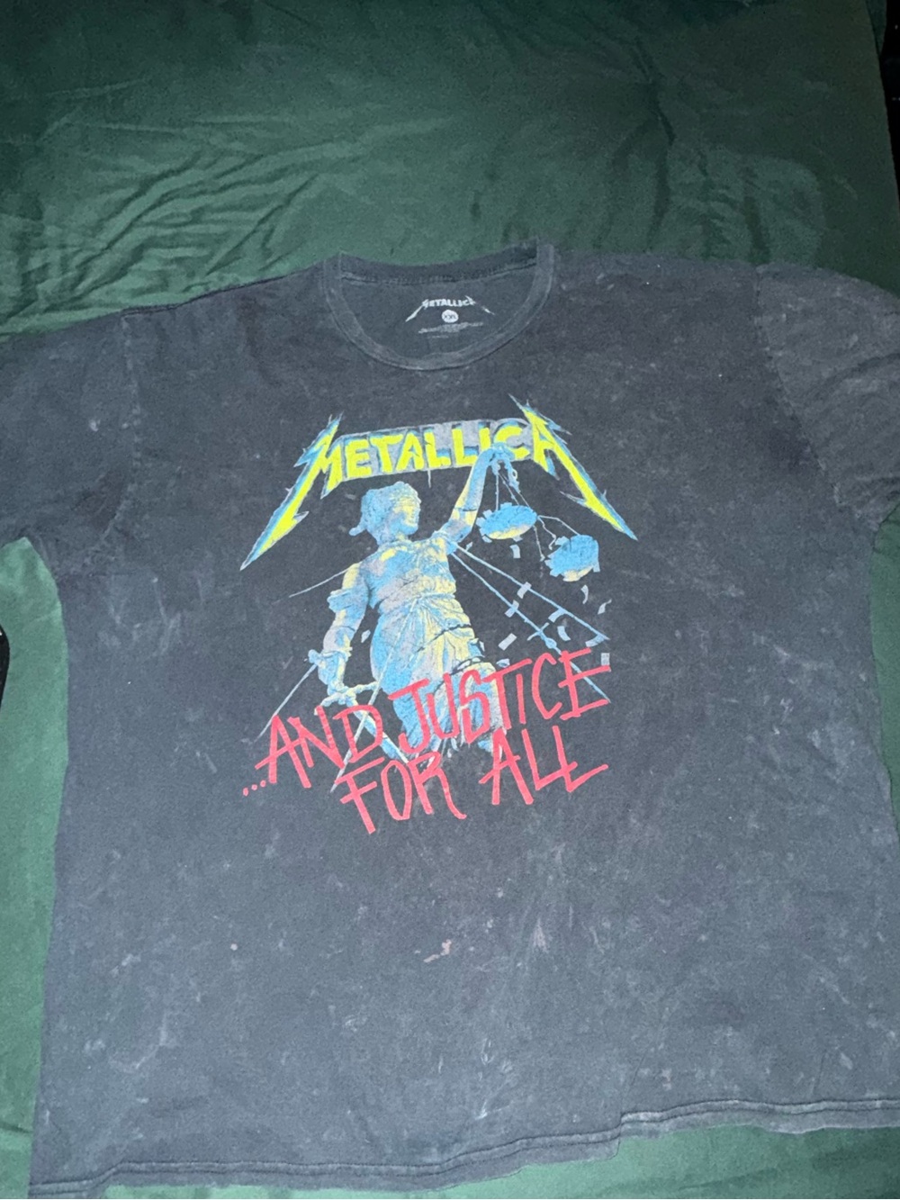 Vintage Metallica "...And Justice For All" Graphic Tee - Black
